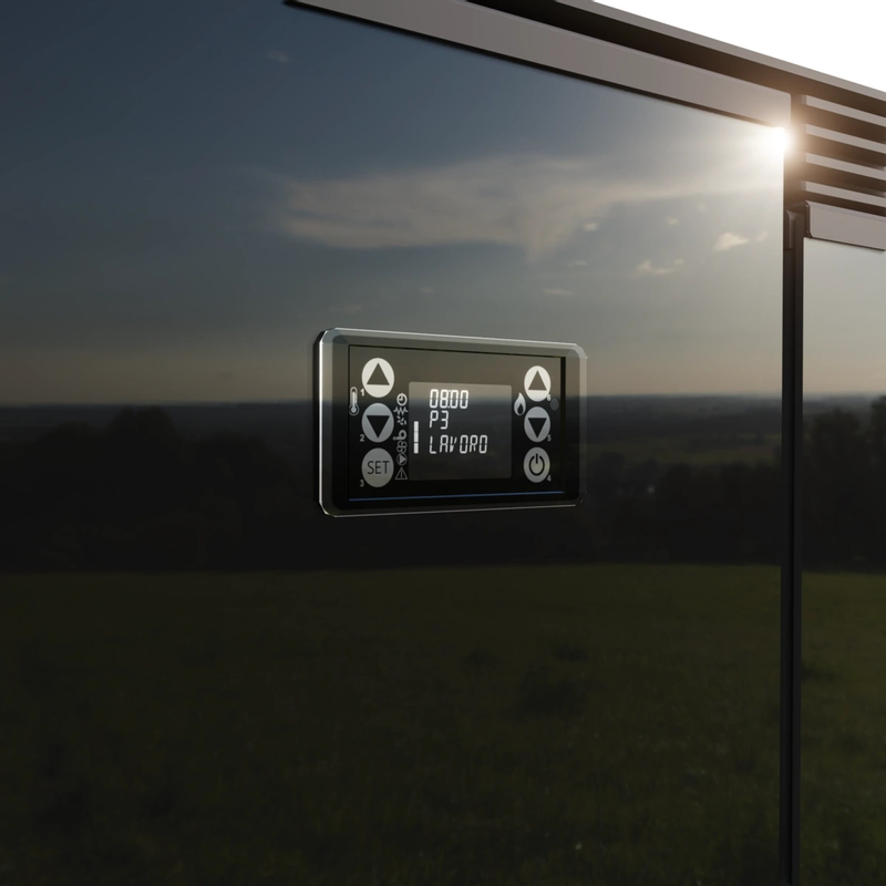 Kamna peletová OPOP LP6 AIR, 6kw, barva serpentin
