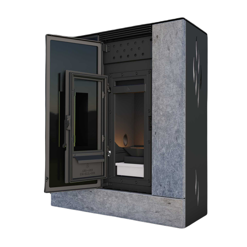 Kamna peletová OPOP LP6 AIR, 6kw, barva sandstone (pískovec)