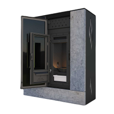 Kamna peletová OPOP LP6 AIR, 6kw, barva sandstone (pískovec)