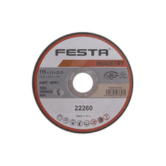 Kotouč řezný FESTA 22260 INDUSTRY na kov 115x1x22,2mm