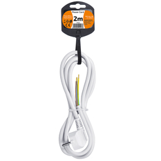 Solight flexo šňůra, 3x 1,5mm2, bílá, 2m
