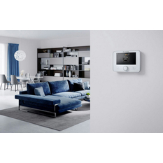 Pokojový regulátor/termostat e-BUS Ariston Sensys HD, modulační, barevný displej, CZ komunikace, časový program TOP a TV, černá