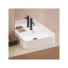 Umyvadlo Ravak Ceramic Slim Wall R 55, s otvorem pro baterii, s přepadem, bílá