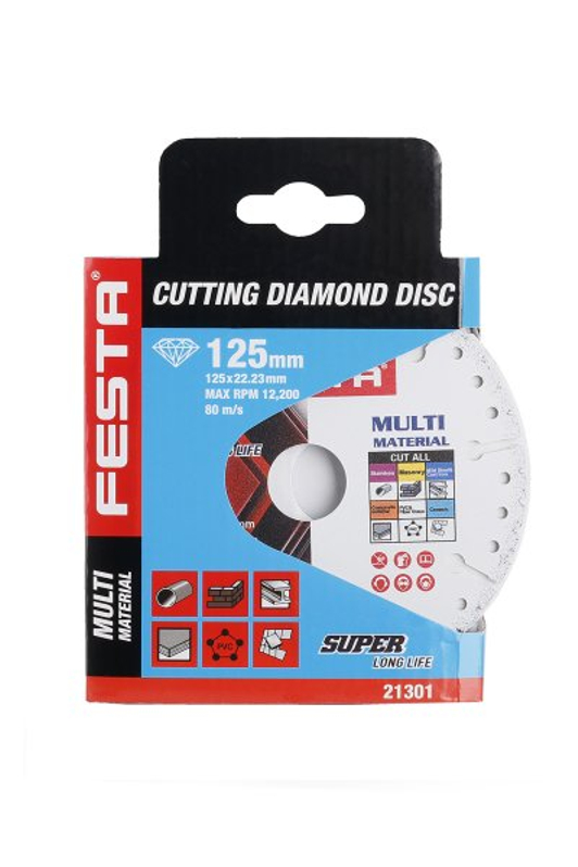 Kotouč diamantový FESTA 21301 univerzální 125x1,5x22,2mm