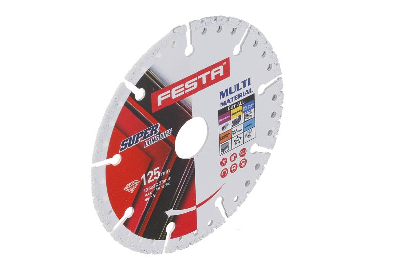Kotouč diamantový FESTA 21301 univerzální 125x1,5x22,2mm