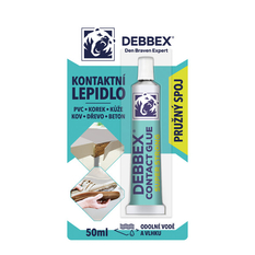 Kontaktní lepidlo Den Braven tuba 50 ml, nažloutlá