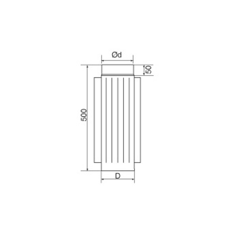 Žebrovaná trubka Almeva ORM/200, DN 200, stěna 2mm