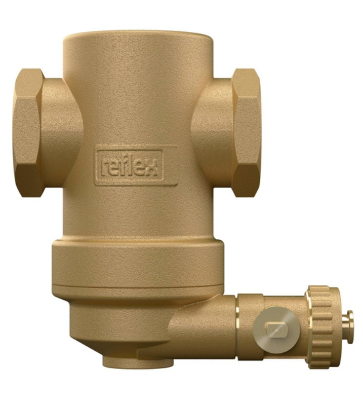 Odlučovač nečistot Reflex Exdirt D 3/4 M, mosaz, horizontální