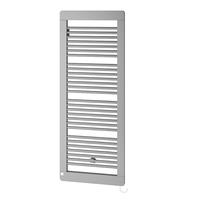 Těleso koupelnové trubkové elektrické Kermi Credo Plus-E 1733 x 550 mm, elektrosada WFS vpravo 800 W, stříbrné