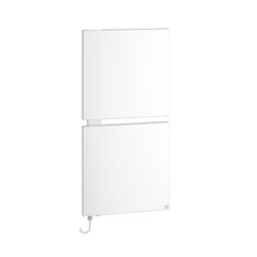 Těleso designové elektrické Kermi Signo-E 1130 x 540 mm, elektrosada WKS vlevo 600 W, bílé