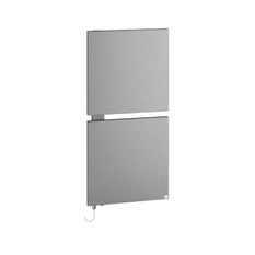 Těleso designové elektrické Kermi Signo-E 1130 x 540 mm, elektrosada WRX vlevo 600 W, stříbrné