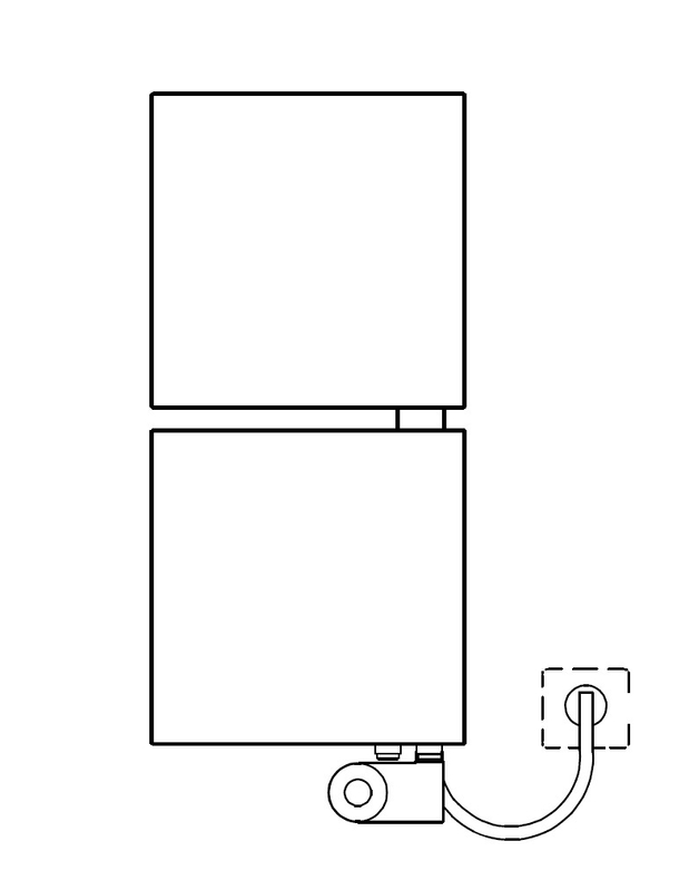 Těleso designové elektrické Kermi Signo-E 1710 x 540 mm, elektrosada FKS vpravo 800 W, stříbrné