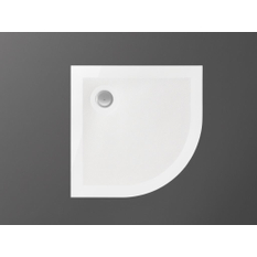 Vanička sprchová z litého mramoru Kermi Koralle RXD čtvrtkruhová 900 x 900 x 30 mm, bílá s protiskluzovou ochranou anti-slip