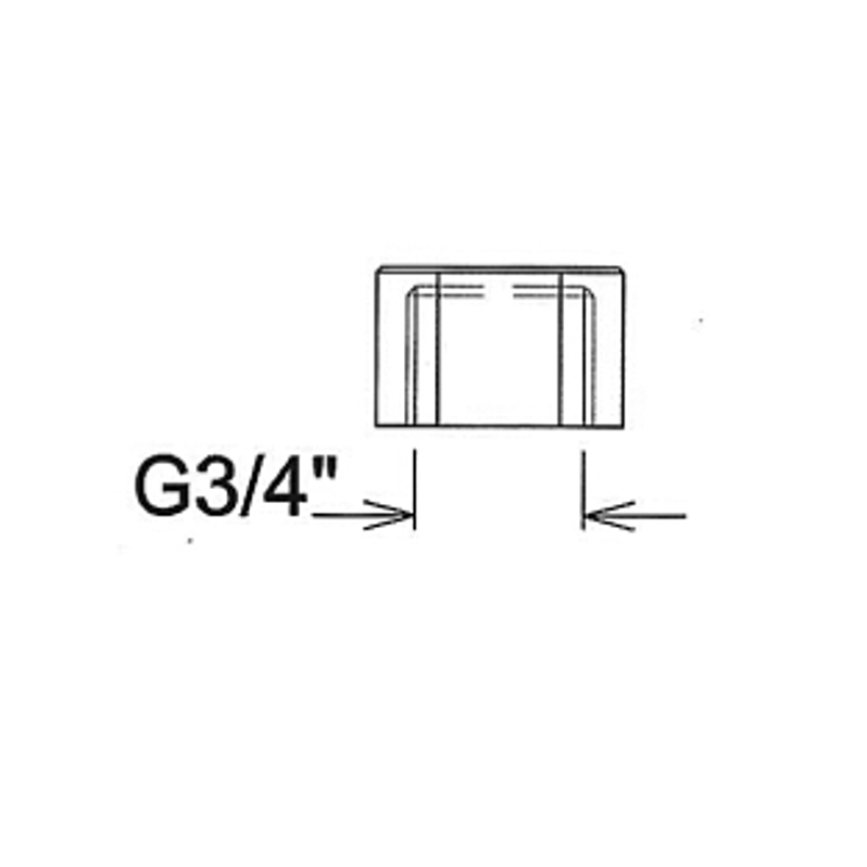 Matka mosazná Almeva pro odtoky / měřící díly