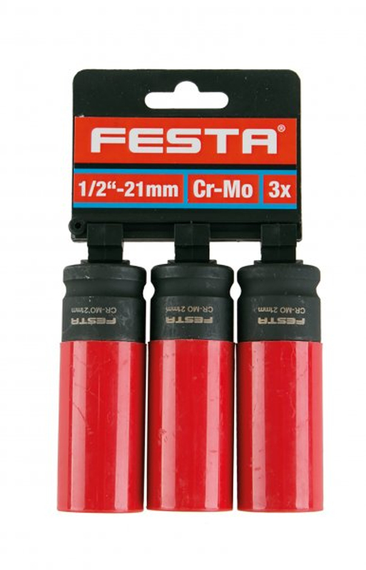 Hlavice na kola FESTA 17338 CrMo 1/2˝ 21mm 3x(D)