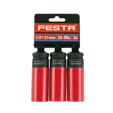 Hlavice na kola FESTA 17338 CrMo 1/2˝ 21mm 3x(D)
