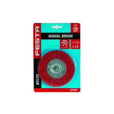 Kartáč rotační radiální FESTA 21937 nylon 100mm stopka