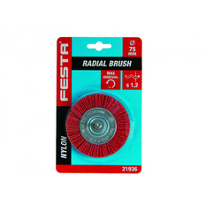 Kartáč rotační radiální FESTA 21936 nylon 75mm stopka