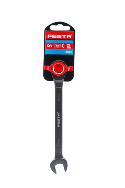 Klíč ráčnový FESTA 17674 CrV 21mm 72T