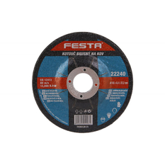 Kotouč brusný FESTA 22240 na kov 115x6,4x22,2mm