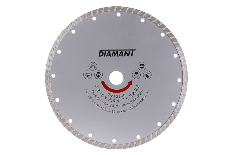 Kotouč diamantový DIAMANT 230x2,4x22,2mm TURBO