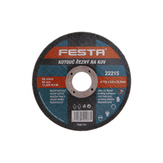 Kotouč řezný FESTA 22215 na kov 115x2,0x22,2mm