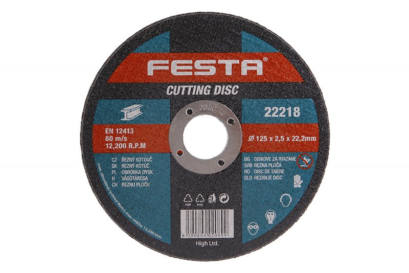 Kotouč řezný FESTA 22218 na kov 125x2,5x22,2mm