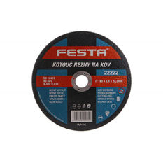 Kotouč řezný FESTA 22222 na kov 180x2,5x22,2mm