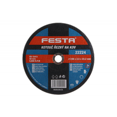 Kotouč řezný FESTA 22224 na kov 230x2,5x22,2mm