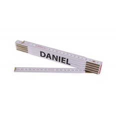 Metr skládací 2m DANIEL (PROFI,bílý,dřevo)