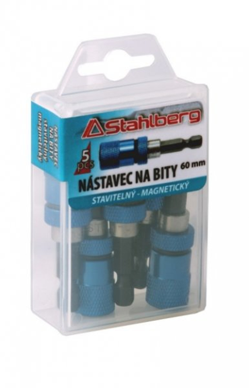 Levior Nástavec na bit STAHLBERG nastavitelný doraz 1/4˝ 60mm magnet 18602