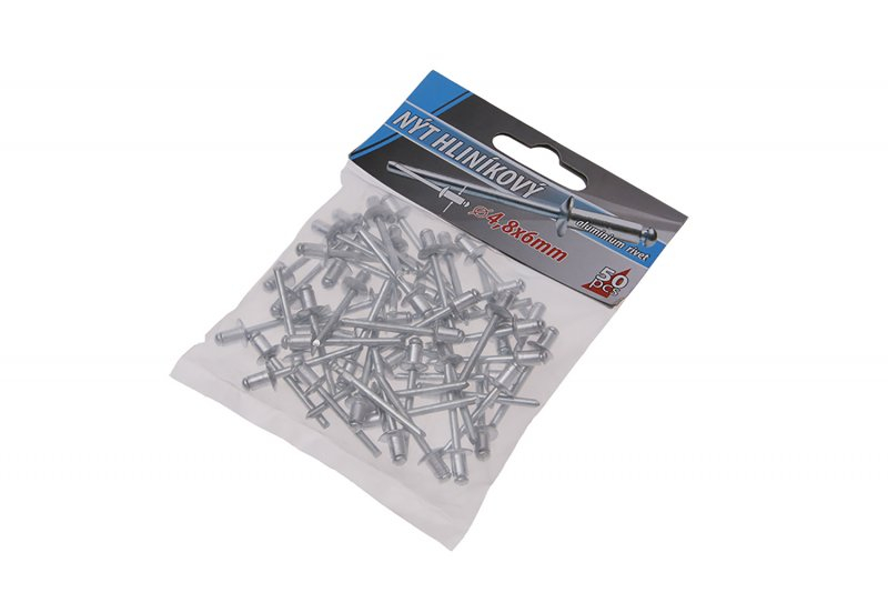 Nýty ALU 4,8x6mm 50ks