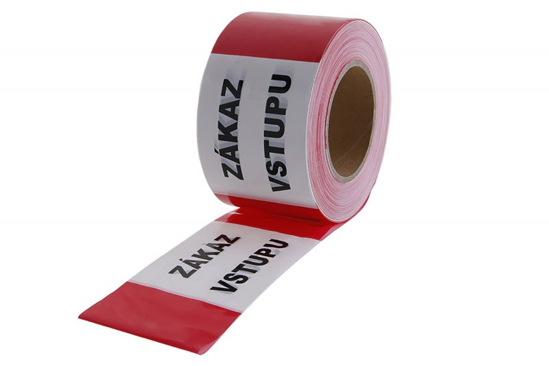 Páska varovací 80mm x 250m ZÁKAZ VSTUPU