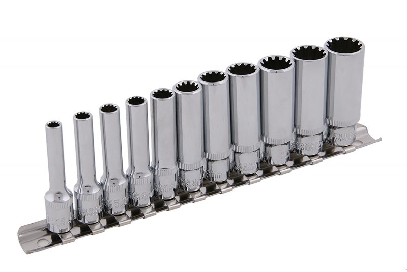 Sada hlavic DRIVELOCK CrV 12ks 1/4˝ (4-13mm)