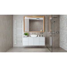 Těleso koupelnové trubkové Koralux Neo KLN 1700/600, výkon 914 W, klasické připojení, barva black matt