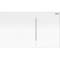 WC ovládací deska Prevista Viega 8620.1 VfM200 sklo bílá