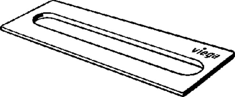 Vkládací prvek do sprchové žlábku Viega sprchové žlábky Advantix 4981.50 ušlechtilá ocel broušená černá