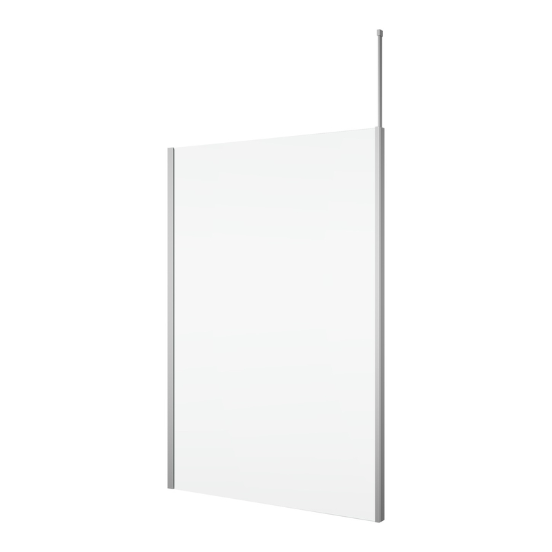 Pevná stěna Ronal Divera samostatná včetně montážního setu (vč. stropní vzpěry) 1000 x 2000 mm, aluchrom/sklo čiré