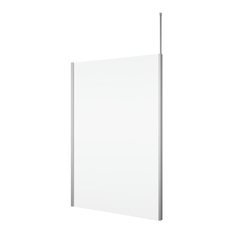 Pevná stěna Ronal Divera samostatná včetně montážního setu (vč. stropní vzpěry) 1000 x 2000 mm, aluchrom/sklo čiré