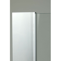 Stěna boční Kermi Pega PETWD stříbrná vysoký lesk, čiré ESG sklo 75 x 200 cm