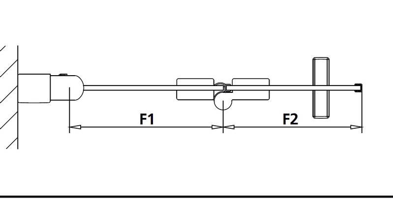 Zástěna Walk-in Wall kyvné zalamovací provedení Kermi Liga LI2YL levá stříbrná vysoký lesk, čiré ESG sklo 80 x 200 cm