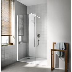 Zástěna Walk-in Wall Kermi Cada XS CKTWF bílá, čiré ESG sklo s úpravou CADAclean 70 x 200 cm