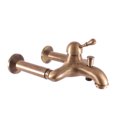 Prodloužení za baterii k nástěnným vodovodním bateriím řady MD0678-5SM Morava,LABE, barva stará mosaz, rozměr 1 kus - délka 5cm