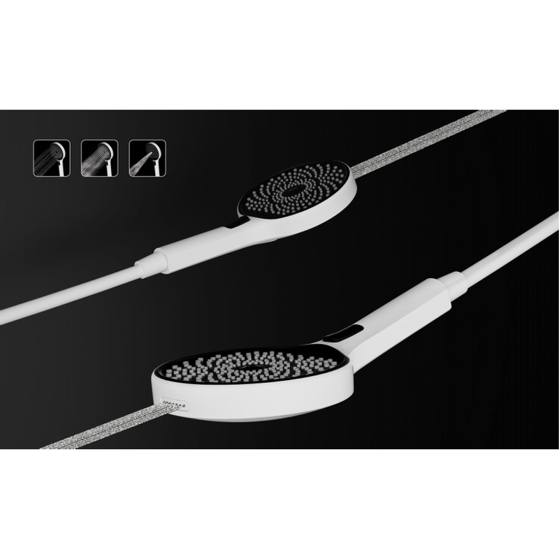 Ruční sprcha PS0019CMAT 3 polohová + 1 funkce oplach, barva černá matná