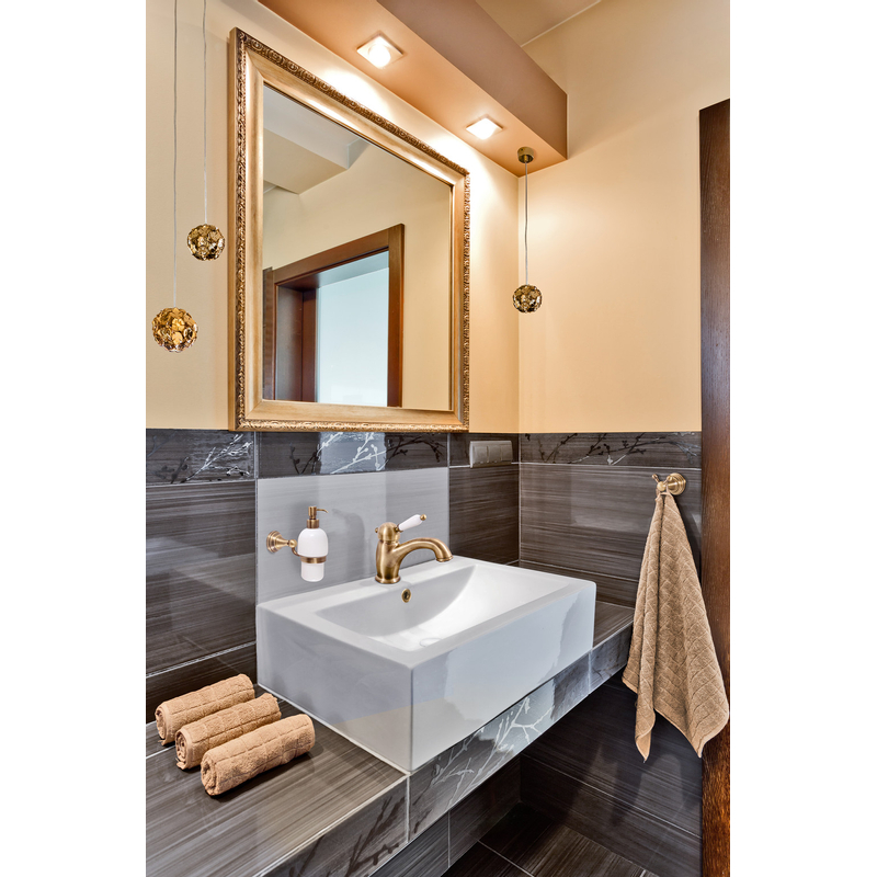Vodovodní baterie umyvadlová L526.0SM Labe, barva stará mosaz, rozměr 3/8˝