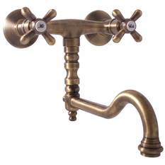 Vodovodní baterie dřezová MK101.5/29SM Morava Retro, barva stará mosaz, rozměr 150 mm