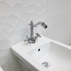 Vodovodní baterie bidetová Slezák Rav Morava, barva černá matná/stará mosaz, rozměr 3/8˝