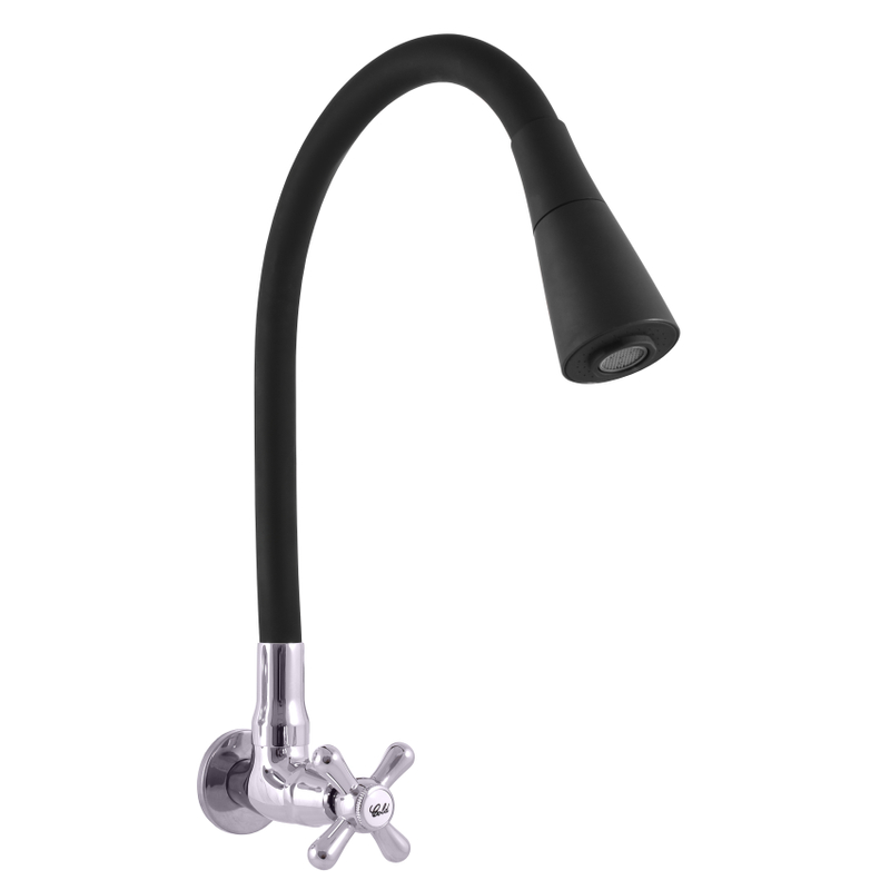Vodovodní baterie na jednu vodu s flexibilním ramínkem MK192/13, barva chrom/černá