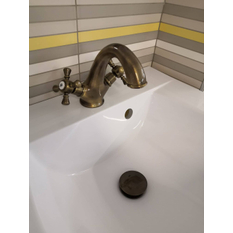 Vodovodní baterie umyvadlová MK328.5SM Morava, barva stará mosaz, rozměr 1/2˝