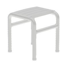 Antimikrobiální stolička do sprchy vinyl Sanela SLZM 30VIN, barva bílá